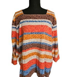 Gently used Alfred Dunner long sleeved 3x top